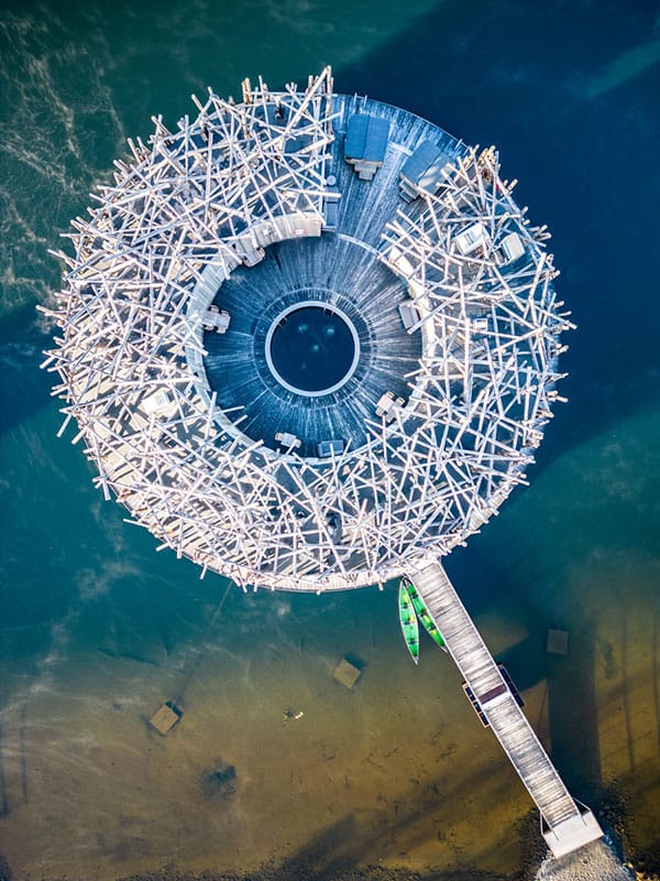 The Arctic Bath from above