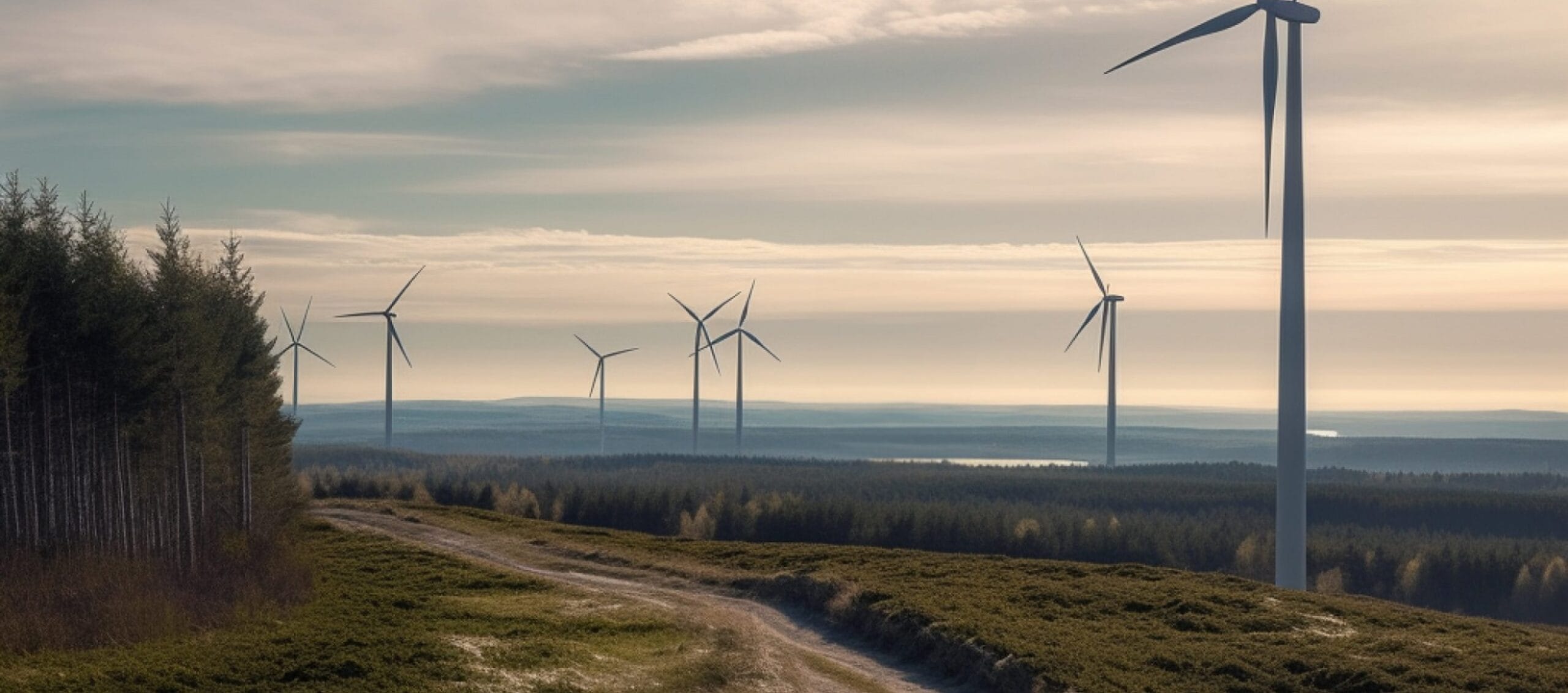 Wind park on the northern plains