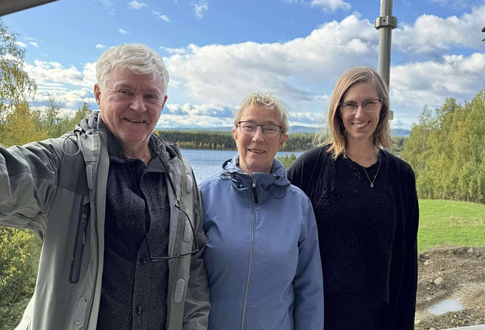 The Lindvall family — founders of Villa Äng in Harads.